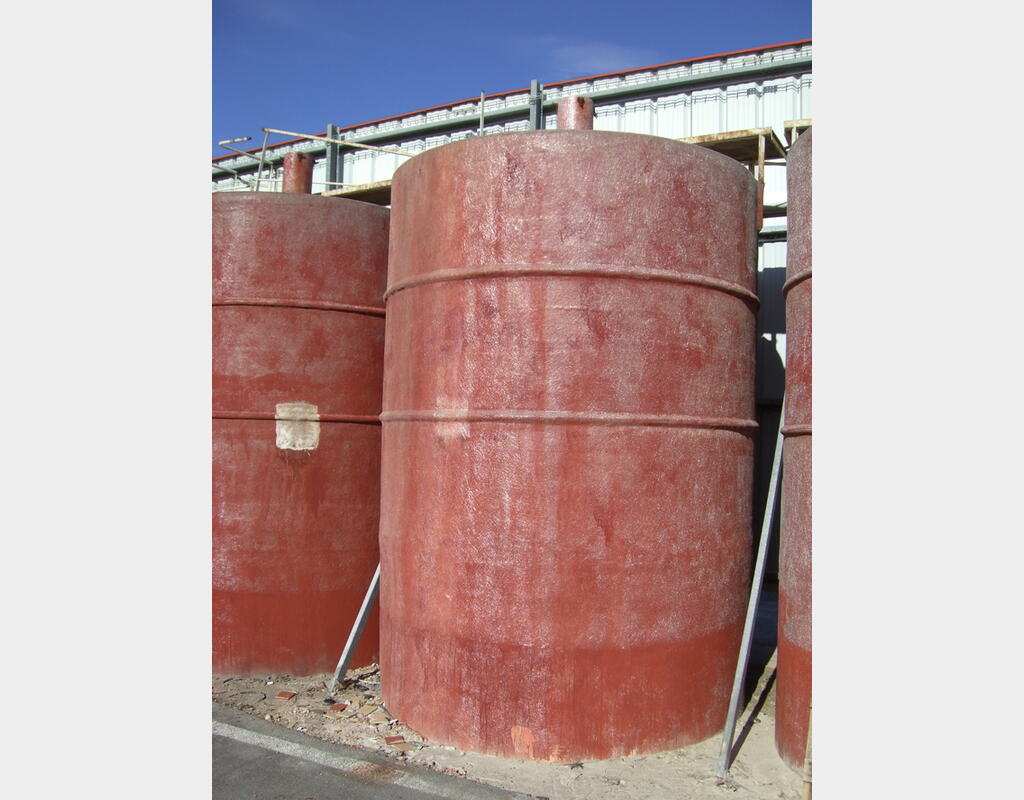 Cuve de stockage polyester de 12 m3, fond conique 12.000 Litres Agroalimentaire
