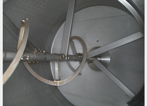 Cuve de stockage, INOX 304L - Cylindrique horizontale sur pied