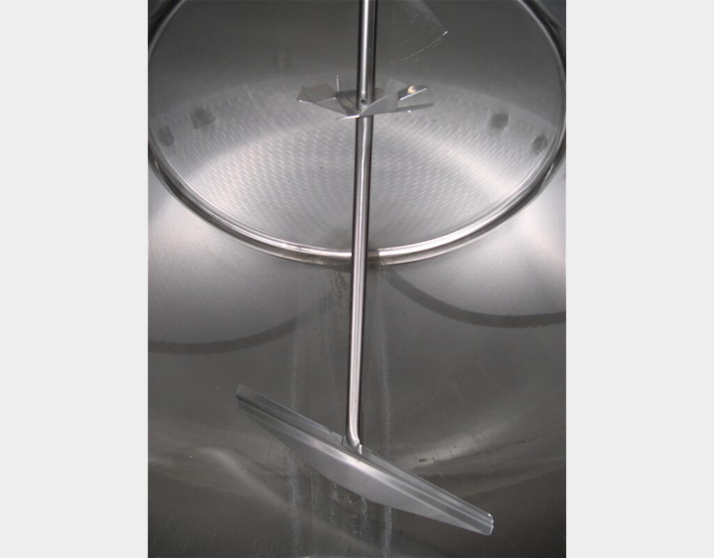 Cuve avec groupe de froid, INOX 304L - Cylindrique horizontale sur pied