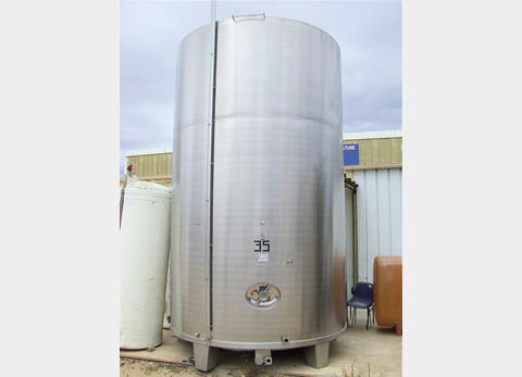 Cuve de stockage , INOX 304 L - Fond conique sur pieds