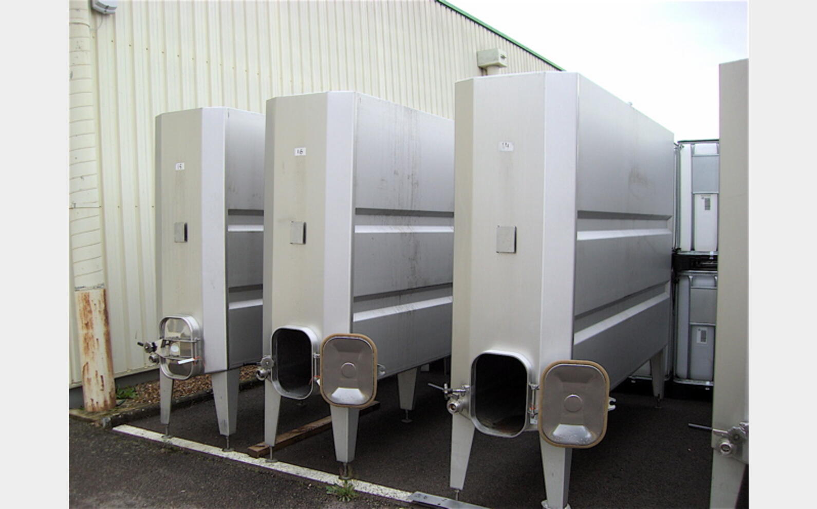 Cuve Inox304L de vinification, occasion 3.700 Litres Vinicole, CTI