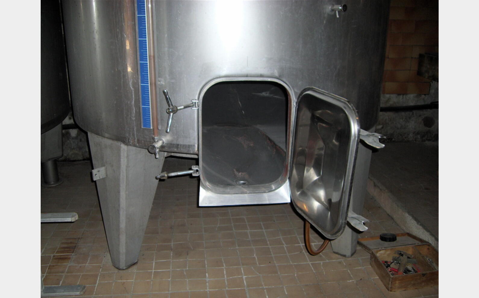 Cuve Inox 304 de vinification, occasion 12.700 Litres Agroalimentaire , SOLME