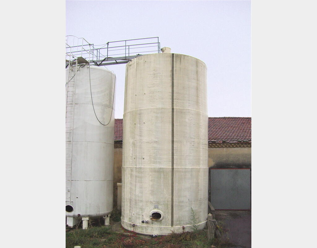 Cuve de stockage, POLYESTER - Cylindrique verticale