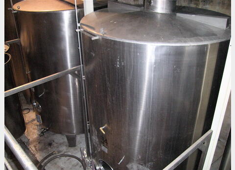 Cuve de stockage , INOX 304 L - Fond conique sur pieds