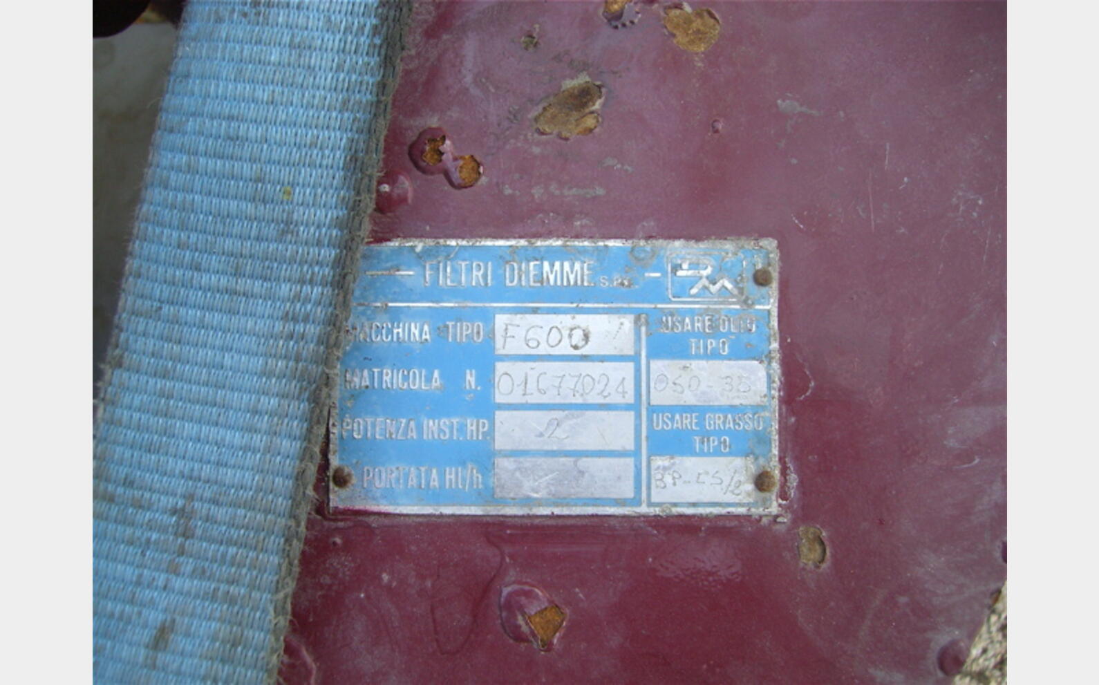 Filtre &agrave; plaques F600 Vinicole