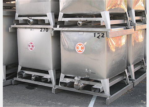 Conteneur Inox 316L - Parallélépipèdique sur chassis