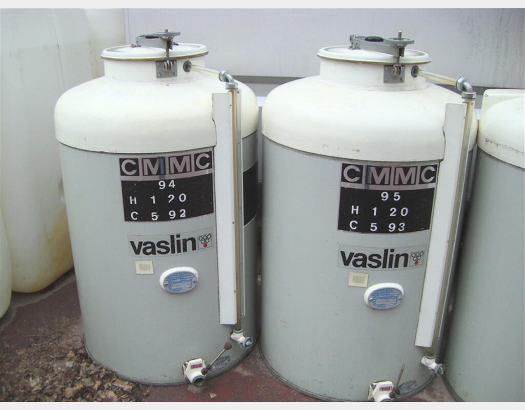 Cuve de stockage, POLYESTER - Cylindrique verticale sur pied