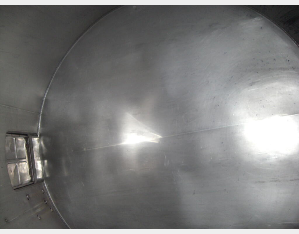 Cuve de stockage INOX 304L - Cylindrique verticale sur jupe