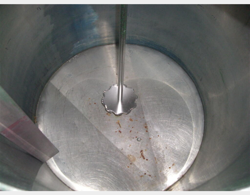 Cuve de mélange, INOX 304L - Cylindrique verticale