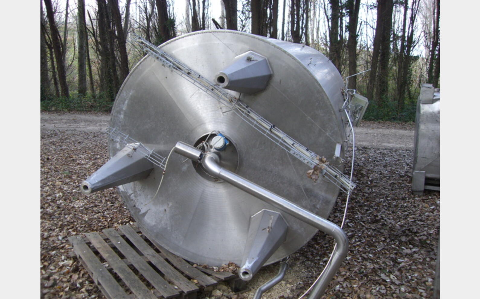 Cuve Inox304L de M&eacute;lange, occasion 6.300 Litres Agroalimentaire, PIERRE GUERIN