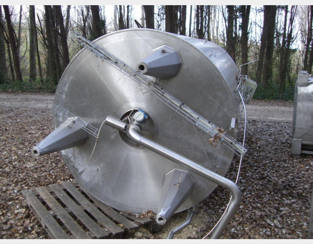 Cuve de mélange, INOX 304L - Cylindrique sur pieds
