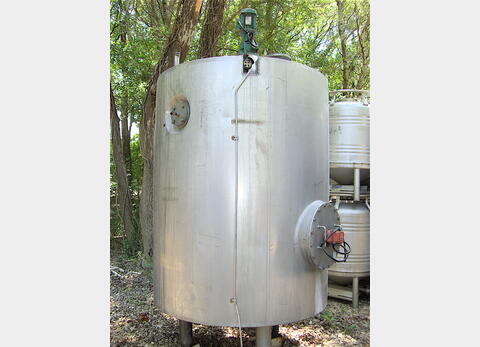 Cuve de stockage, INOX 304 - Cylindrique verticale sur pied