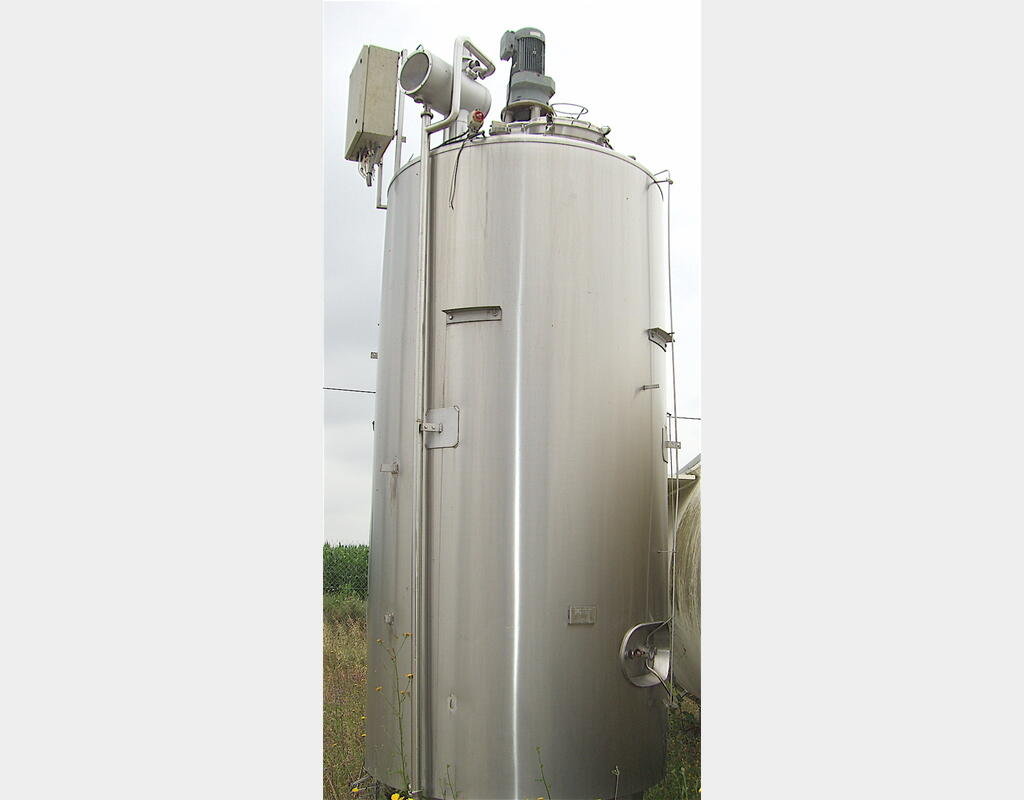 Cuve de mélange, INOX 304L - Cylindrique sur pieds