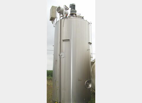 Cuve de mélange, INOX 304L - Cylindrique sur pieds
