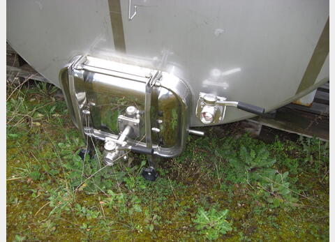 Cuve de stockage, INOX 304L - Cylindrique horizontale sur pied