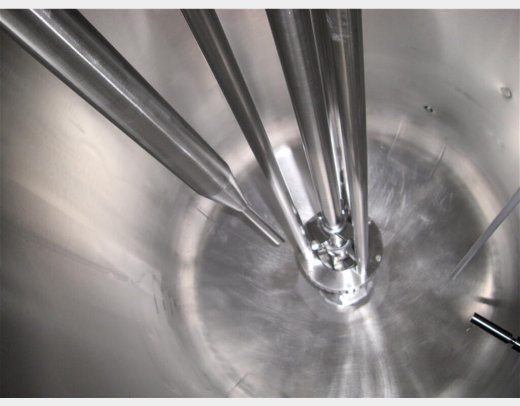 Cuve de mélange, INOX 316L - Cylindrique verticale sur pieds
