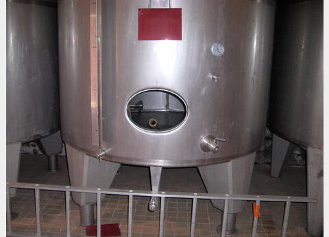 Cuve de stockage INOX 304 L - Cylindrique verticale sur pieds