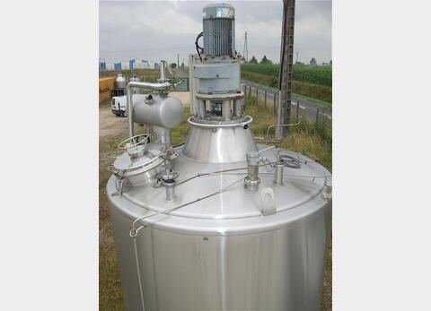 Cuve de mélange, INOX 304L - Cylindrique sur pieds