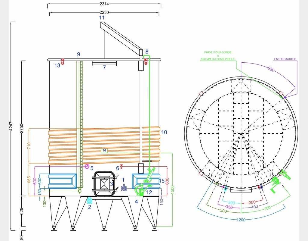 304 stainless steel tank - SPAIP SER 10500 - 03/21-4