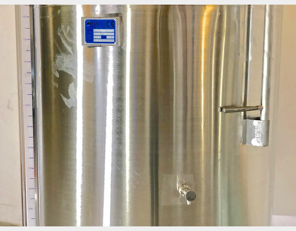 Cuve INOX 304 chapeau flottant - Volume : 2800 litres (28 HL)