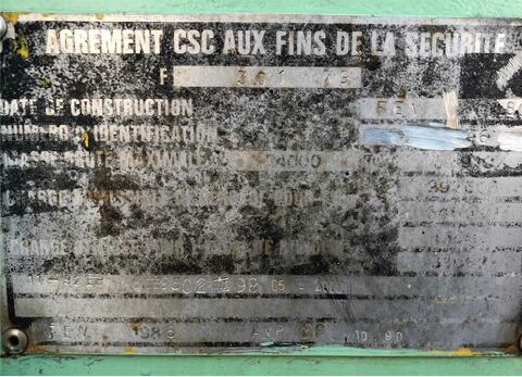 Conteneur INOX 316 Ti isol&eacute;e r&eacute;chauff&eacute; PU0118 Sur chassis acier