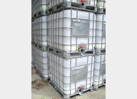 Conteneur plastique d'occasion - Parallélépipédique sur chassis