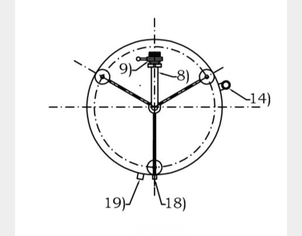 304 stainless steel vat - Closed on feet - Cylindro-conical