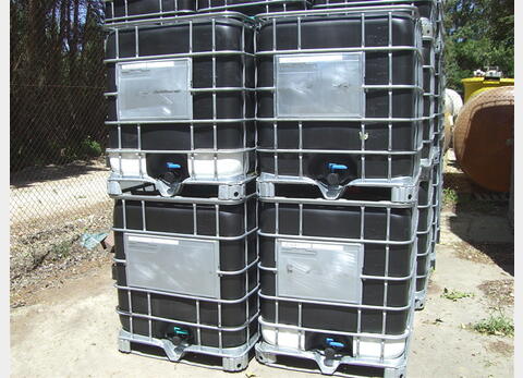 Conteneur plastique 1000 L Couleur de poche : Noir Volume : 1.000 litres