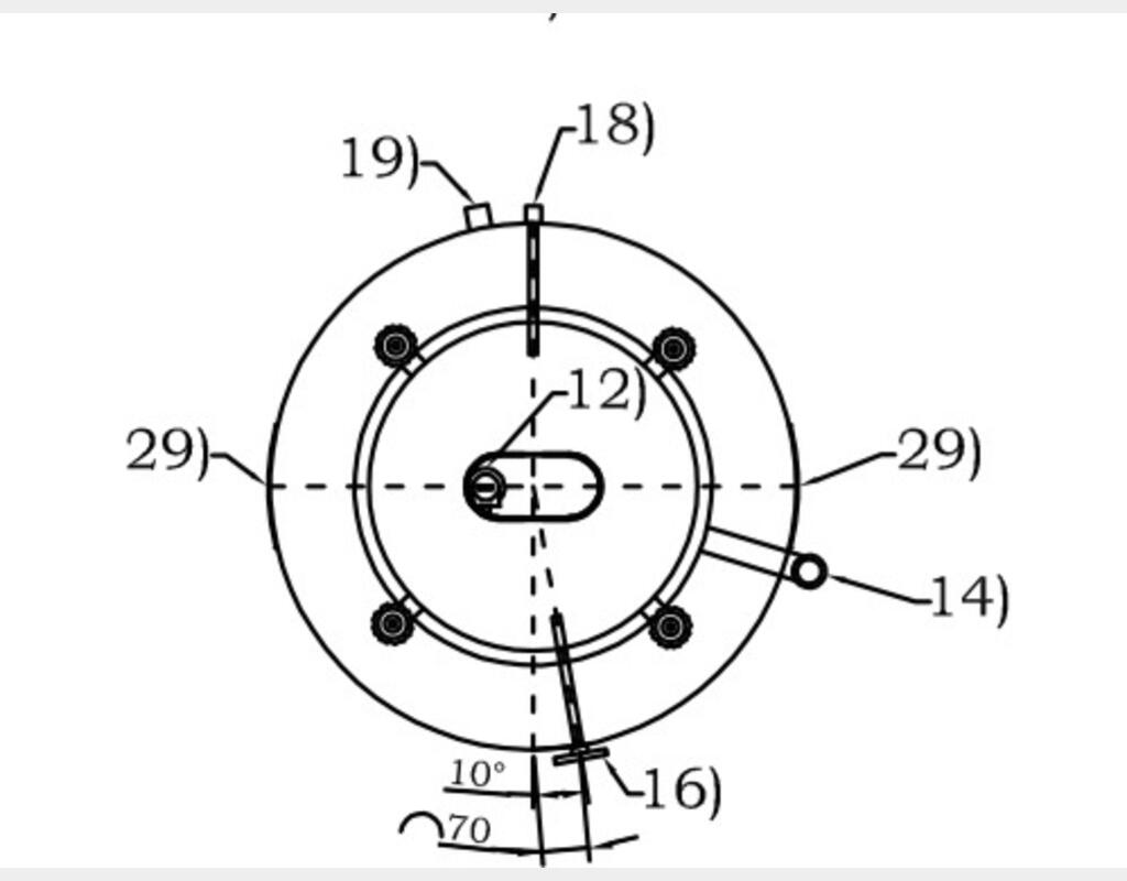 304 stainless steel vat - Closed on feet - Cylindro-conical