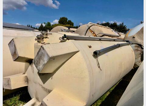 Vertical cylindrical fiber tank - On feet