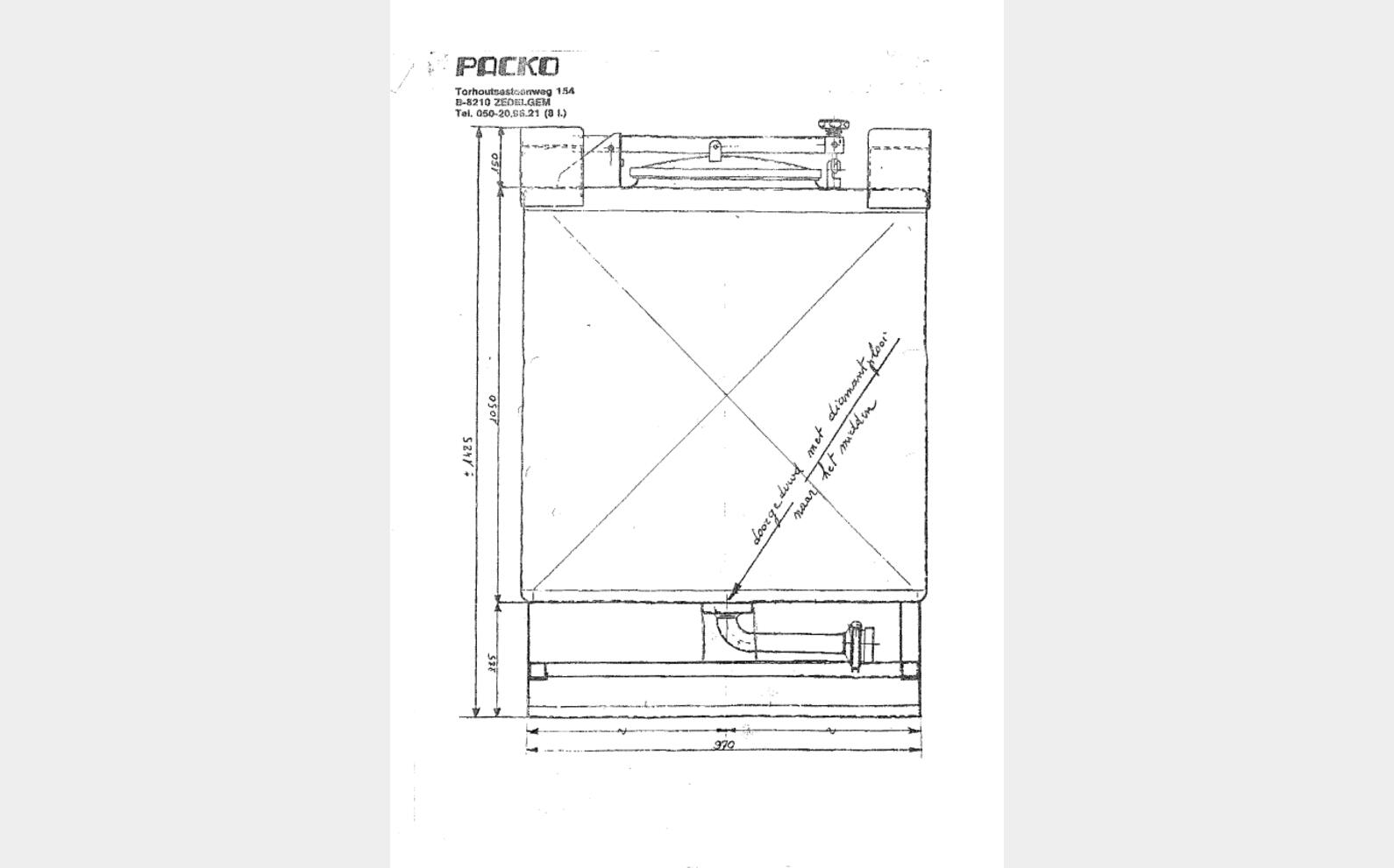 Stainless steel container 10 HL (1 000 Liters)