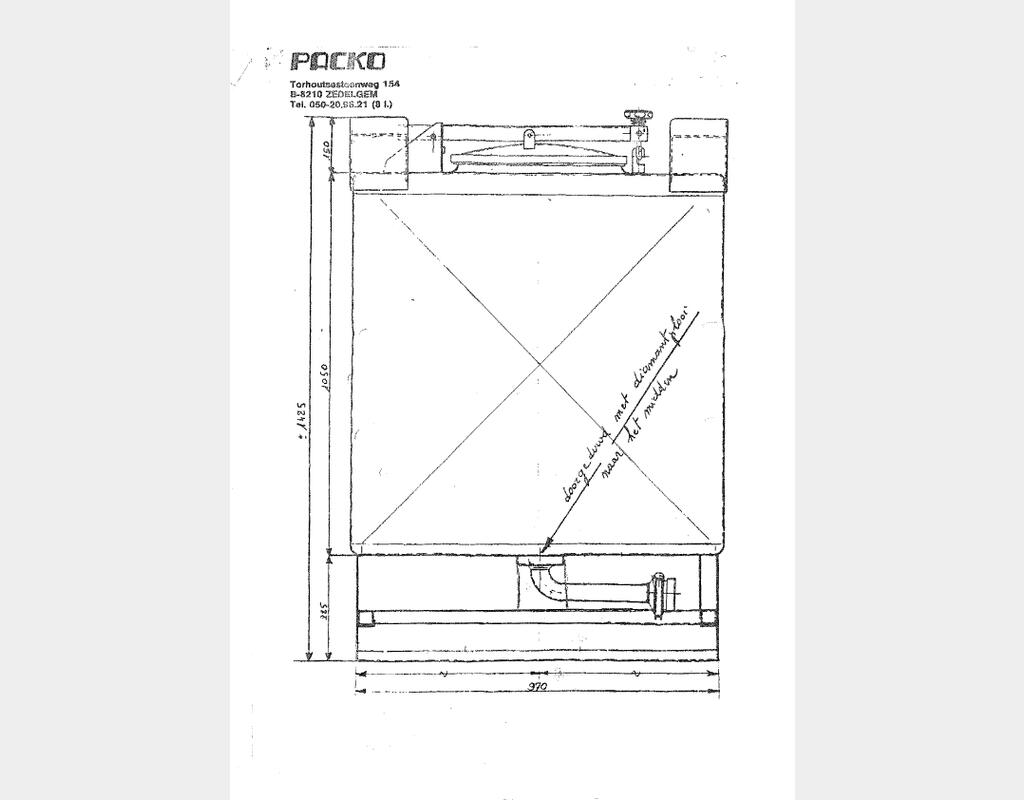 Rectangular stainless steel container - Foodstuffs