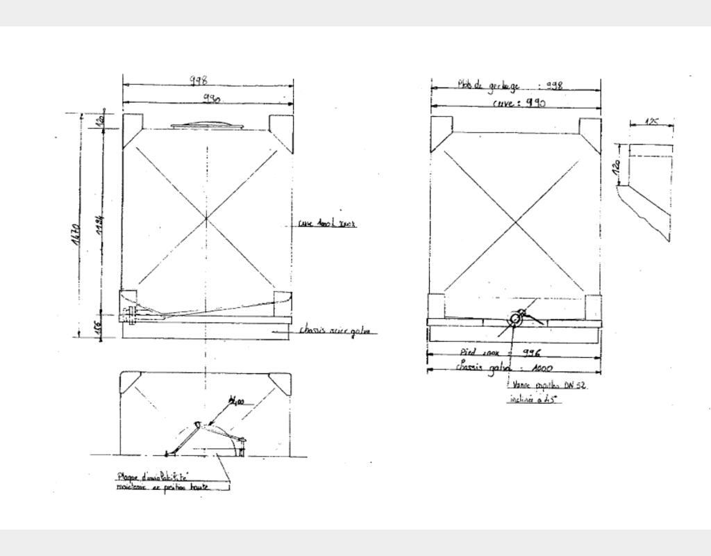 Rectangular stainless steel container - Foodstuffs