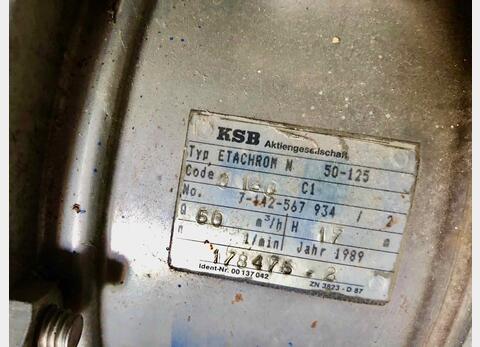 Pump 50 m3/H KSB