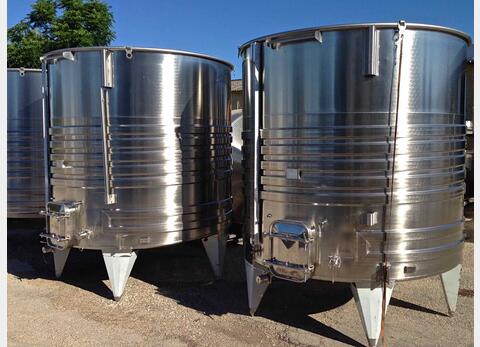 304 stainless steel tank - Cooling coil 100 HL (10000 liters) ARSILAC