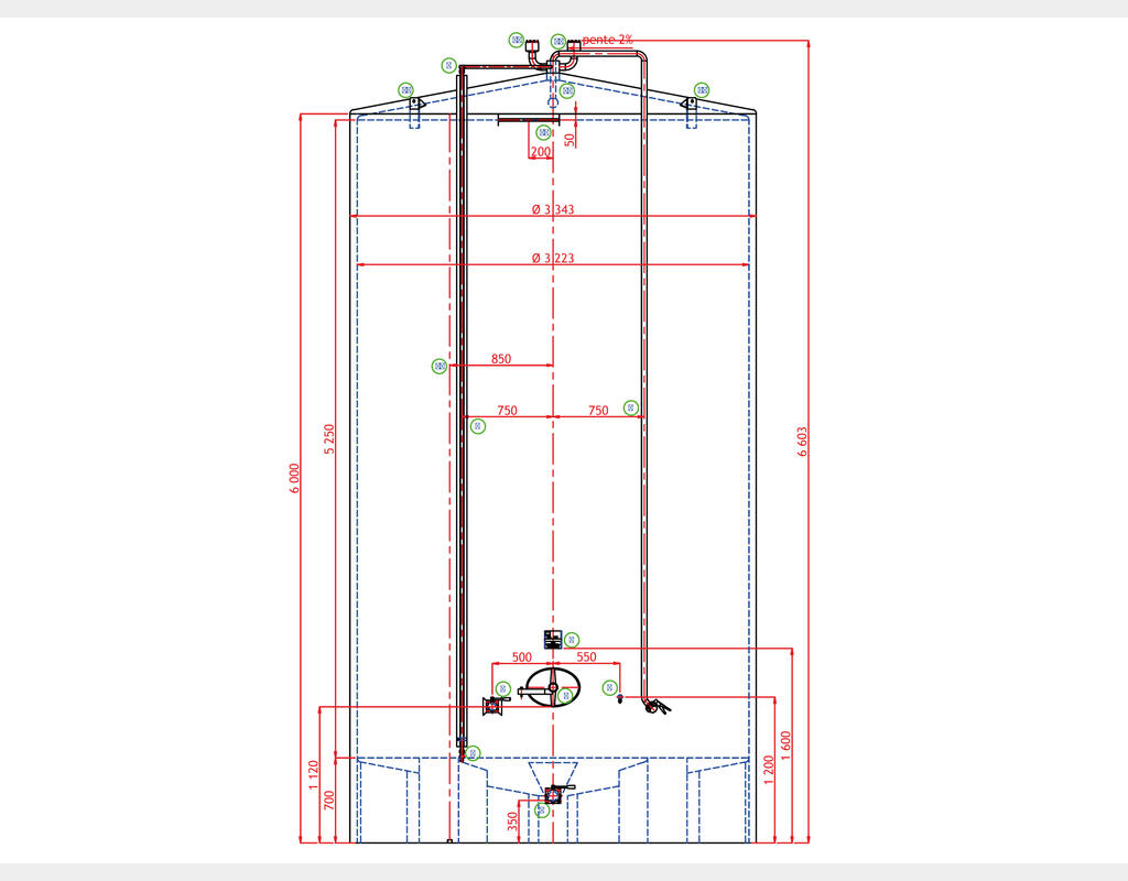 316L stainless steel tank - Closed - Insulated