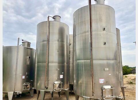 Stainless steel tank - On feet 150 HL (15 000 liters) DEFRANCESCHI
