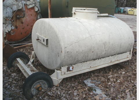 Citerne horizontale 500 litres - Acier peint , tractable