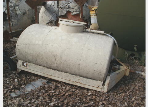 Citerne horizontale 500 litres - Acier peint , tractable