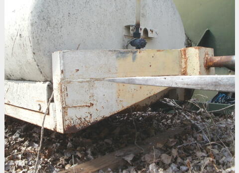 Citerne horizontale 500 litres - Acier peint , tractable