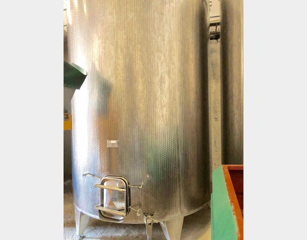 Cuve inox 304 - Fond conique sur pieds