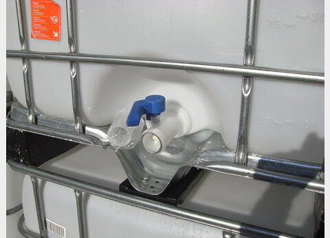 Conteneur plastique 1000 L. - parallélépipèdique Blanc