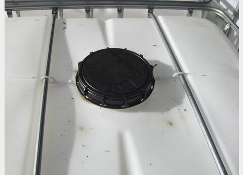 Conteneur plastique 1000 L. - parallélépipèdique Blanc