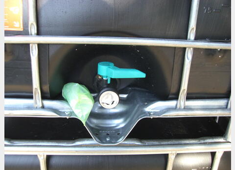 Conteneur plastique 1000 L. - parallélépipèdique Noir