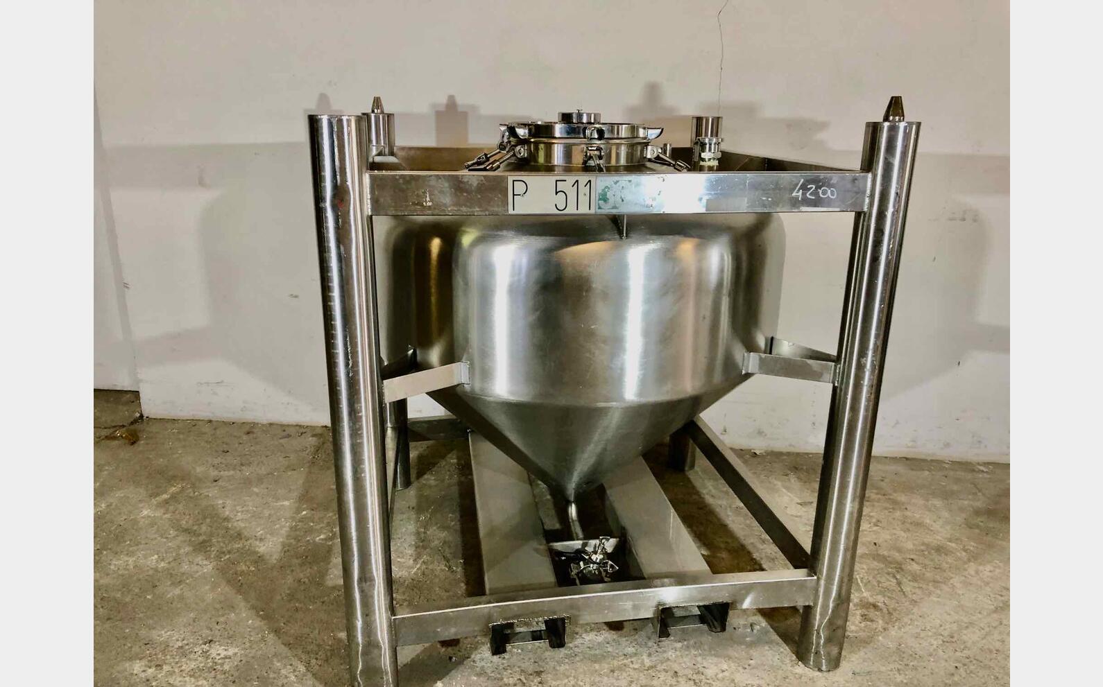 Conteneur inox 304L - Pression 2 bars 5.5HL (550 litres) 3C