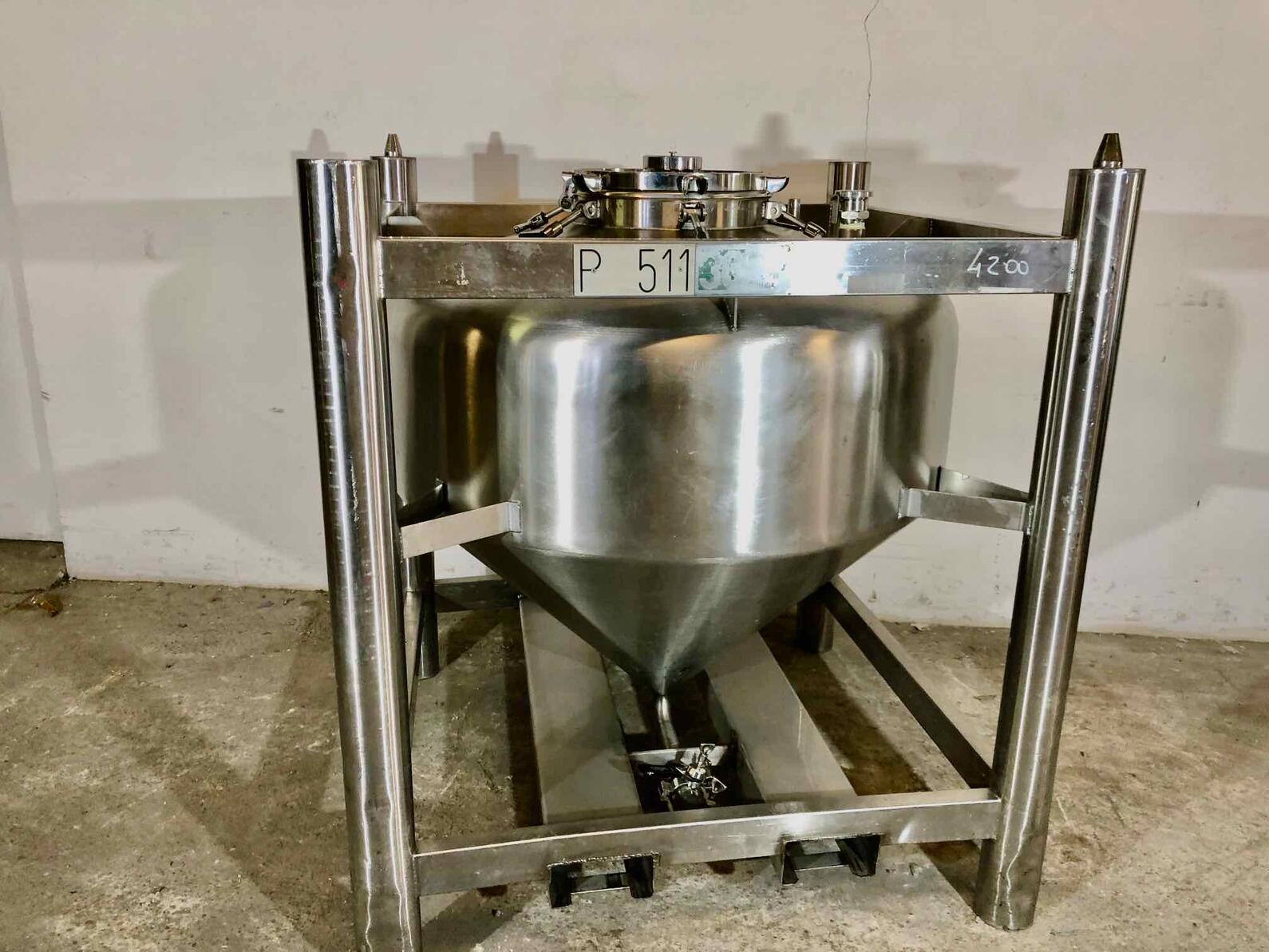 Stainless steel tank - Cylindrical-conical