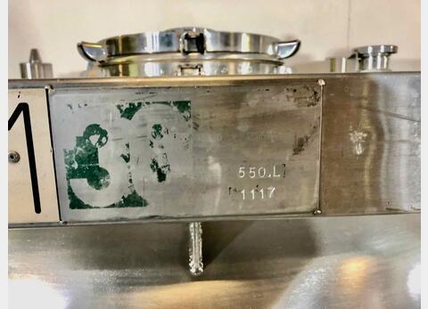 Conteneur inox 304L - Pression 2 bars 5.5HL (550 litres) 3C