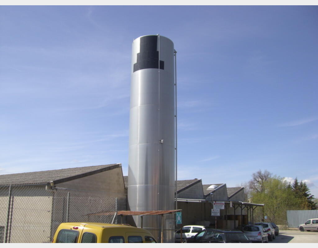 SILO ALUMINIUM 83 M3 - FOND CONIQUE SUR JUPE