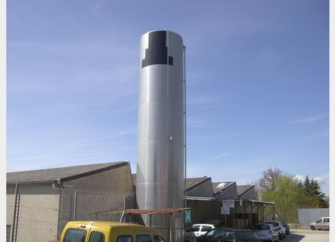 SILO ALUMINIUM 83 M3 - FOND CONIQUE SUR JUPE