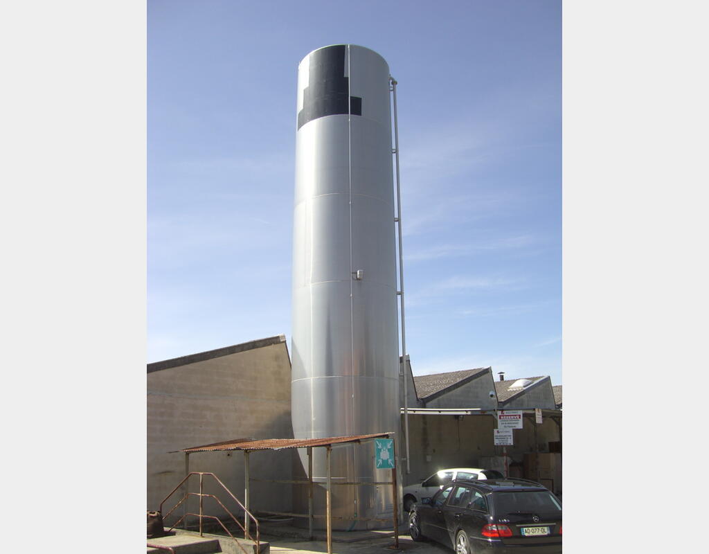SILO ALUMINIUM 83 M3 - FOND CONIQUE SUR JUPE